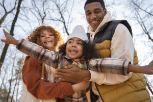 young family enjoying trips